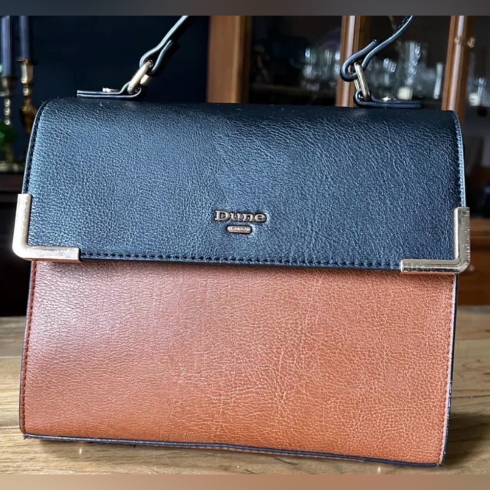 Dune London EUC Tri-Color Top Handle Bag with Crossbody Strap